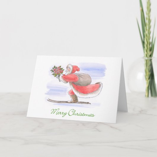 Vroegere kerstkaarten feestdagen kaart (Voorkant)