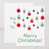 Vroegere kerstkaarten feestdagenkaart (Voorkant / Achterkant)