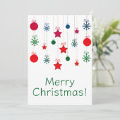 Vroegere kerstkaarten feestdagenkaart (Staand voorkant)