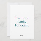 Vroegere kerstkaarten feestdagenkaart (Achterkant)