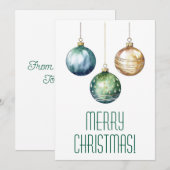 Vroegere kerstkaarten feestdagenkaart (Voorkant / Achterkant)