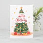 Vroegere kerstkaarten feestdagenkaart (Staand voorkant)