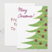 Vroegere kerstkaarten feestdagenkaart (Voorkant / Achterkant)