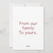 Vroegere kerstkaarten feestdagenkaart (Achterkant)