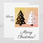 Vroegere kerstkaarten feestdagenkaart (Voorkant / Achterkant)