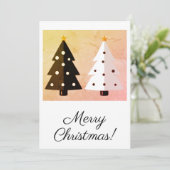 Vroegere kerstkaarten feestdagenkaart (Staand voorkant)