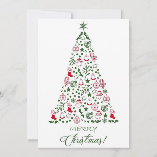 Vroegere kerstkaarten feestdagenkaart (Voorkant)