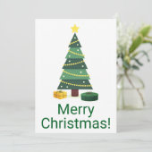 Vroegere kerstkaarten feestdagenkaart (Staand voorkant)