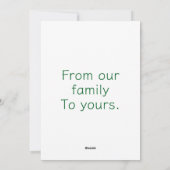 Vroegere kerstkaarten feestdagenkaart (Achterkant)