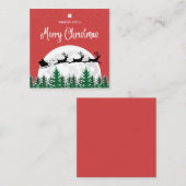 Vroegere kerstkaarten informatiekaartje (Voorkant / Achterkant)