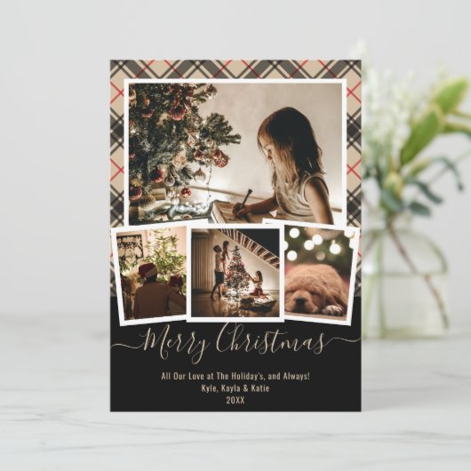 Vroegere kerstkaarten met meerdere kerstkaarten (Staand voorkant)