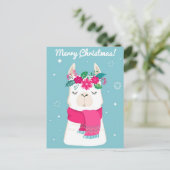 Vroegere kerstkaartje briefkaart (Staand voorkant)