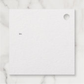 Vroegere kerstkalligrafie Naam Gold 3 Bedankjes Labels (Achterkant)