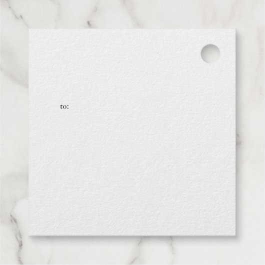 Vroegere kerstkalligrafie Naam Gold 3 Bedankjes Labels (Achterkant)