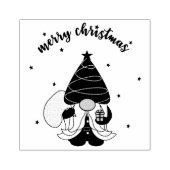 Vroegere kerstkerst rubberstempel (Afrduk)
