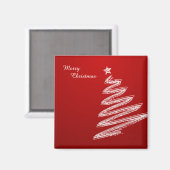 Vroegere kerstkerstboom magneet (Voorkant / Achterkant)