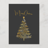 Vroegere kerstkerstfeestdag briefkaart (Voorkant)