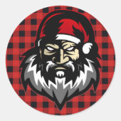 Vroegere kerstkerstkerkerkerkerkerst ronde sticker (Voorkant)