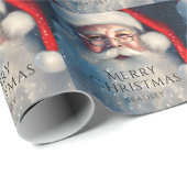 Vroegere kerstkerstkerstfeestelijke Feestdagen Cadeaupapier (Rol Hoek)