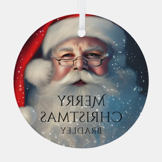 Vroegere kerstkerstkerstfeestelijke Feestdagen Glas Ornament (Achterkant)