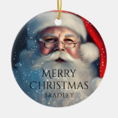 Vroegere kerstkerstkerstfeestelijke Feestdagen Keramisch Ornament (Voorkant)