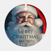 Vroegere kerstkerstkerstfeestelijke Feestdagen Metalen Ornament (Voorkant)