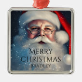 Vroegere kerstkerstkerstfeestelijke Feestdagen Metalen Ornament (Voorkant)