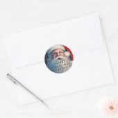 Vroegere kerstkerstkerstfeestelijke Feestdagen Ronde Sticker (Envelop)