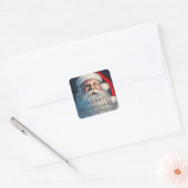 Vroegere kerstkerstkerstfeestelijke Feestdagen Vierkante Sticker (Envelop)