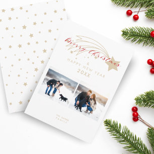 Vroegere kerstkerstkerstkerstfeestkleuren feestdagenkaart