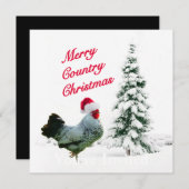 Vroegere kerstkip met kerstmis met kerstmis kaart (Voorkant / Achterkant)