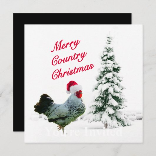 Vroegere kerstkip met kerstmis met kerstmis kaart (Voorkant / Achterkant)