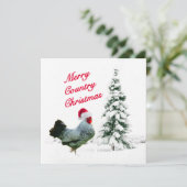 Vroegere kerstkip met kerstmis met kerstmis kaart (Staand voorkant)