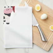 Vroegere kerstkoe theedoek (Quarter Fold)