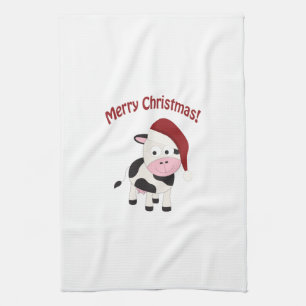 Vroegere kerstkoe theedoek