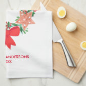 Vroegere kerstkoekjes Aangepaste naam Theedoek (Quarter Fold)