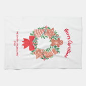 Vroegere kerstkoekjes Aangepaste naam Theedoek (Horizontaal)