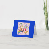 Vroegere kerstleraar feestdagen kaart (Voorkant)