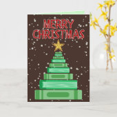 Vroegere kerstleraar/Librarian/School Kaart (Gele Bloem)