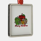 Vroegere kerstleraar metalen ornament (Rechts)