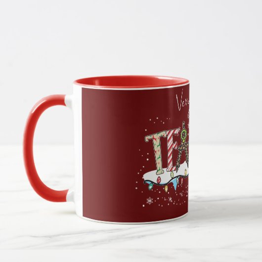 Vroegere kerstleraar mok (Links)