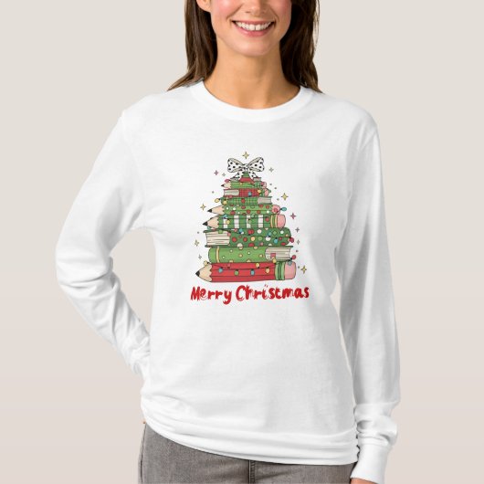 Vroegere kerstleraar t-shirt (Voorkant)