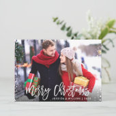 Vroegere kerstmis 2 PHOTO-feestdag - Kaart voor gr (Staand voorkant)