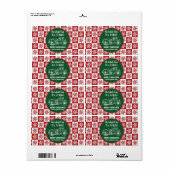Vroegere kerstmotor Cadeaubont Label Snowflake (Full Sheet)