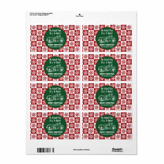 Vroegere kerstmotor Cadeaubont Label Snowflake (Full Sheet)
