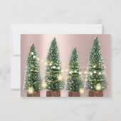 Vroegere kerstnaam Fotobomen Rozen lampjes Kaart (Achterkant)