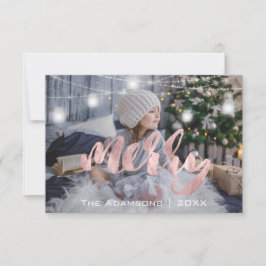 Vroegere kerstnaam Fotobomen Rozen lampjes Kaart