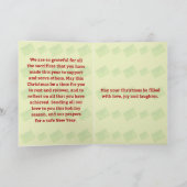 Vroegere kerstpost/postdrager kaart (Binnen)