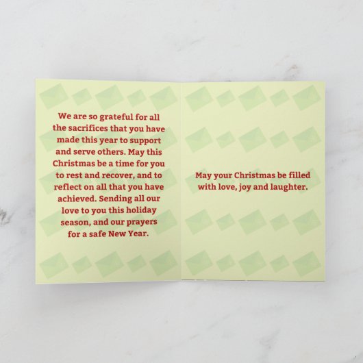 Vroegere kerstpost/postdrager kaart (Binnen)