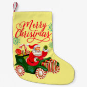 Vroegere kerstrecro Santa Claus-Snoep Kleine Kerstsok (Voorkant)